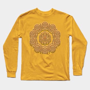 Gold Effect Mandala Long Sleeve T-Shirt